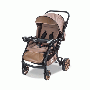 Baby Care Bebek Arabası - BC-500 Combo Maxi Pro - Çift Yönlü Katlanır Bebek Arabası - Kahve