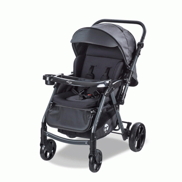 Baby Care Bebek Arabası - BC-500 Combo Maxi Pro - Çift Yönlü Katlanır Bebek Arabası -Siyah