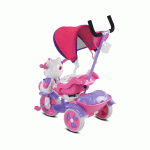 BABYHOPE KETY İTMELİ GEZİ BİSİKLET 135 PEMBE - Görsel 3