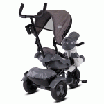 BABYHOPE YUPİ  İTMELİ GEZİ BİSİKLET TRIYCLE LUK 125 GRİ - Görsel 2