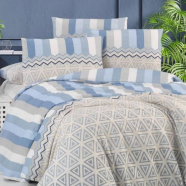 TAÇ Kristal Cotton Terry Nevresim Takımı – Çift Kişilik, Yumuşak ve Şık Tasarım