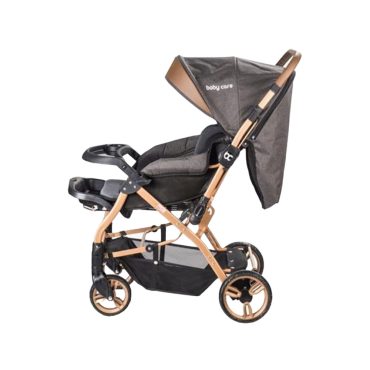 Baby Care BC-65 Capron Lüx Çift Yönlü Bebek Arabası Gold-Siyah