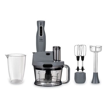Fakir Mr. Cheff Quadro Blender Seti - Gri | Çok Fonksiyonlu Mutfak Robotu, Doğrayıcı, Çırpıcı, Blender