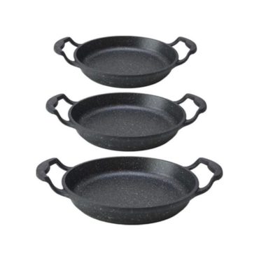 First Class Granit Döküm Sahan Seti – 3’lü Yapışmaz ve Dayanıklı Tava Seti