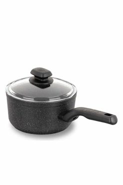 Korkmaz A1340 Ornella Sos Tenceresi 18×9 cm – Granit Görünümlü Yapışmaz Kaplama