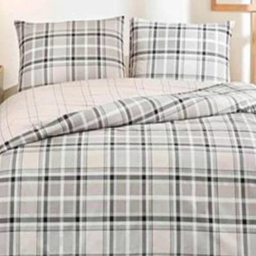 RF Life Nevresim Takımı Tek Kişilik – Modern Kare Desenli, Pamuklu, Yumuşak ve Nefes Alabilir