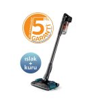 Philips XC8054/01 Islak Kuru Şarjlı Dik Süpürge | Kablosuz, Güçlü Emiş, 5 Yıl Garantili