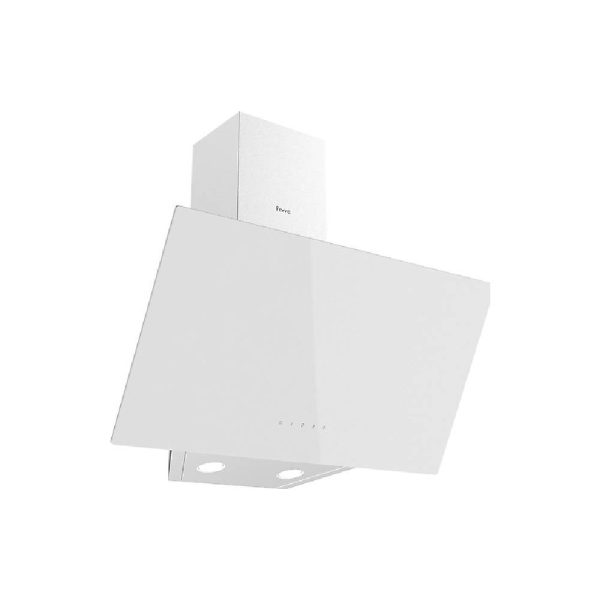 Ferre D078 Tek Davlumbaz Beyaz — 60 cm Cam Kapaklı Dokunmatik Kontrol Paneliyle