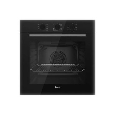 Ferre QBL62CS Siyah Cam Manuel Ankastre Fırın (0+7 Konum)