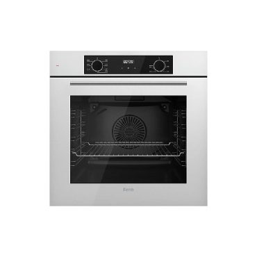 Ferre QBL63CB 0+7 Konumlu Dijital Beyaz Cam Ankastre Fırın