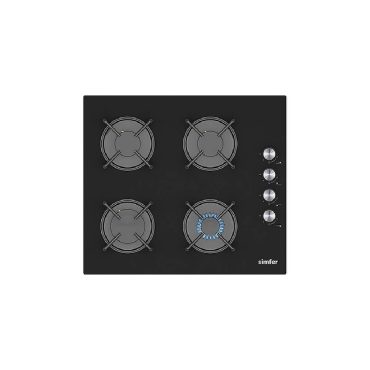 Simfer 3046 Siyah Cam Gazlı Ankastre Ocak