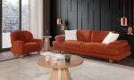ROMA Koltuk Takımı 3+3+1 | Modern, Yataklı ve Silinebilir Kumaşlı Salon Takımı
