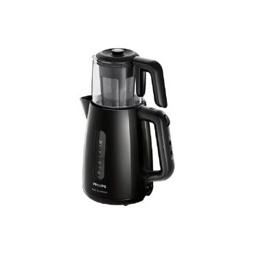 Philips HD7301 Viva Çay Makinesi Siyah - Otomatik Sıcak Tutma, 1.7 L Kettle Kapasitesi, Hızlı Kaynatma