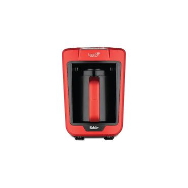 Fakir Kaave Trio Otomatik Türk Kahve Makinesi Rouge - Közde Pişirme, Sütlü Kahve Fonksiyonu, Taşma Önleme, Kırmızı