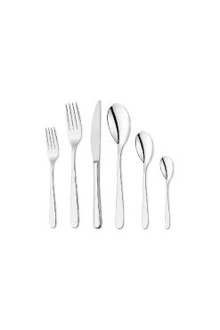 Schafer Hamburg 72 Parça Çatal Bıçak Kaşık Takımı Gümüş - 12 Kişilik, 18/10 Paslanmaz Çelik, Modern ve Oval Hatlı