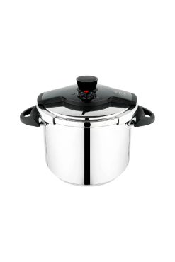 Schafer Grand Düdüklü Tencere 12 Litre Siyah - XXL Kapasite, 18/10 Paslanmaz Çelik, İndüksiyon Uyumlu, Çoklu Güvenlik