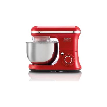 Arzum AR 1189 Crust Mix Lite Stand Mikser Kırmızı - 800W, Planet Karıştırma, Paslanmaz Çelik Hazne, Retro Tasarım