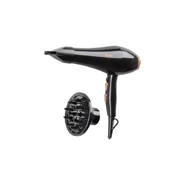 Fakir Noble AC Saç Kurutma Makinesi - 2200W Profesyonel AC Motor, İyon Teknolojisi, Difüzör ve Fön Başlığı