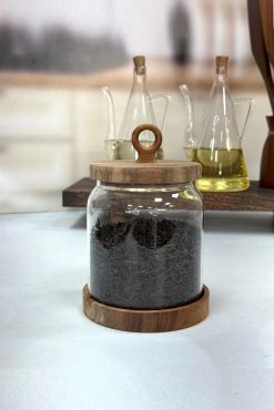 AROW Nora TR-6610 Akasya Kapaklı Cam Kavanoz 1250 ml