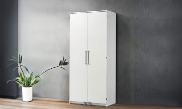 Lenka 2 Kapılı Çok Amaçlı Dolap - Bol Raflı, Tamamı Raflı İç Dizayn, Beyaz, Kompakt Boyut