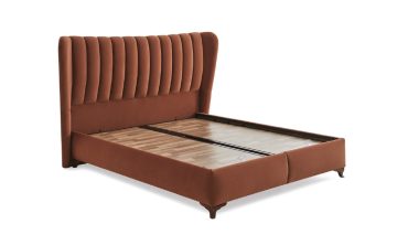 Nova Modern Baza ve Başlık Seti - Yatay Segmentli Başlık, Yuvarlak Hatlı Kasa, Sandıklı Depolama