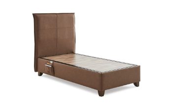 Kamp Tek Kişilik Baza ve Başlık Seti - Sandıklı, Yüksek Sırtlıklı, Yan Cep Detaylı