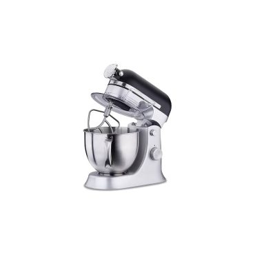 Korkmaz A470-01 Pro Mix Mutfak Şefi - 1600W Güçlü Motor, 4.7 L Paslanmaz Çelik Hazne, Siyah ve Satin Gümüş Profesyonel Stand Mikser