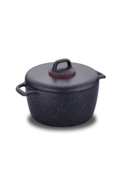 Korkmaz A1351 Gusto Plus Derin Tencere - 20x10 cm, Yapışmaz Granit Kaplama, Isıya Dayanıklı Döküm Gövde ve Şık Tasarım