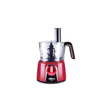 Stilevs Maxi Chef Mutfak Robotu - Kırmızı/Siyah, Çok Fonksiyonlu, Paslanmaz Çelik Bıçaklı Mutfak Yardımcısı