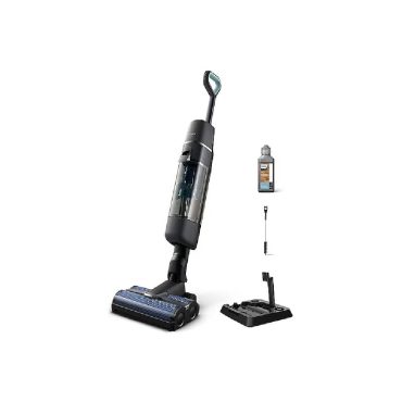 Philips XW7110/01 AquaTrio Kablosuz Islak ve Kuru Süpürge - 2'si 1 Arada Süpürme ve Silme, AquaSpin Teknolojili, Kendi Kendini Temizleyen Akıllı Dikey Süpürge