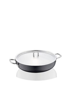 Korkmaz Doria 32 cm Basık Pilav ve Karnıyarık Tenceresi - İndüksiyon Tabanlı