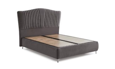 Mono Modern Baza ve Başlık Seti - Dikey Fitilli Başlık, Minimal Metal Ayaklar, Sandıklı Depolama