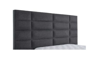 Viana Yüksek Başlık  - Kare Kapitoneli Tasarım, Modern Füme/Antrasit