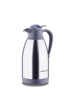 Korkmaz A749-01 Satina Max Termos - 2 Litre, Çift Katmanlı Paslanmaz Çelik, Sızdırmaz Kapaklı ve Isı Yalıtımlı Modern Sürahi Termos