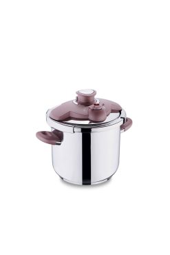 Korkmaz A174-01 Bella Rosegold Düdüklü Tencere - 7.0 Litre, 18/10 Paslanmaz Çelik, Tek Elle Açma/Kapama Özellikli, İndüksiyon Uyumlu ve Güvenli Pişirme Sistemi