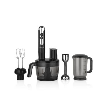 Korkmaz A457-14 Mia Multi Blender Seti - 850W Güçlü Motor, Isıya Dayanıklı Paslanmaz Çelik Blender ve Çırpıcı, 1500 ml Doğrayıcı Hazneli Çok Fonksiyonlu Mutfak Seti
