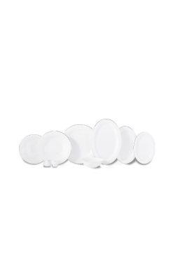 Korkmaz A9851 Queen Collection 60 Parça Yemek Takımı - 12 Kişilik, Fine Bone Porselen, Altın Yaldızlı Kenar Detaylı Lüks Davet Seti