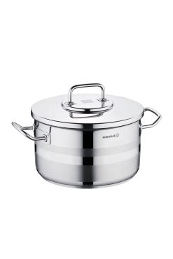 Korkmaz A2027 Astra Tencere - 28x16 cm, 10 Litre, 18/10 Paslanmaz Çelik, İndüksiyon Uyumlu ve Isıya Dayanıklı Çelik Kapaklı Derin Tencere
