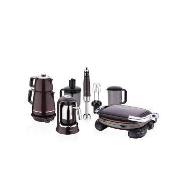 Korkmaz A862-01 Kahvekolik Aqua Otomatik Türk Kahve Makinesi - Siyah/Krom, 700W, Su Depolu, Taşma Önleyicili ve Köz Tadında Pişirme Özellikli Modern Kahve Makinesi