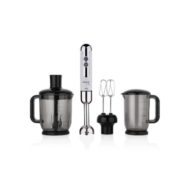 Korkmaz A447-14 Mia Mega Blender Seti - 850W Güçlü Motor, Isıya Dayanıklı Paslanmaz Çelik Blender ve Çırpıcı, 1500 ml Doğrayıcı Hazneli Çok Fonksiyonlu Mutfak Seti