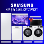 SAMSUNG 5'li Her Şey Dahil Beyaz Eşya Çeyiz Paketi - Mikrodalga Fırın Hediyeli