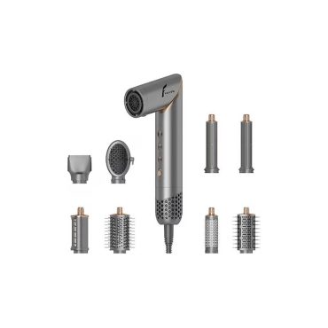 Veryfit 8 in 1 Hava Üflemeli Saç Şekillendirme Seti - Profesyonel İyonik Saç Şekillendirici ve Fon Makinesi