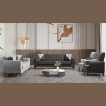 ATILIM Merlin & Setra & Royal Full Düğün Paketi - Yatak Odası, Yemek Odası ve 3+3+1 Koltuk Takımı (Yatak + Baza Hediyeli) - Görsel 4