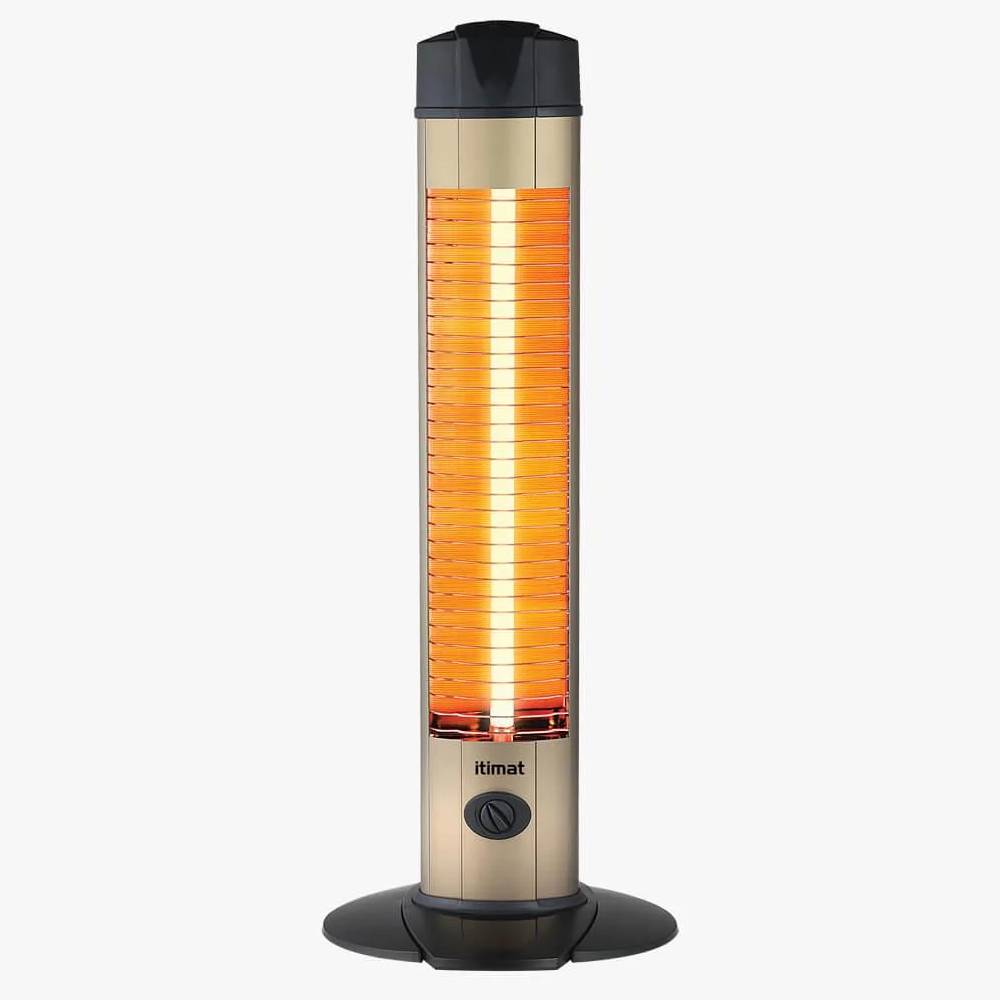 1234567690254 İtimat Merkür Dikey Isıtıcı: 2000W Güç ve Şık Alüminyum Tasarım - Görsel 1