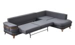 Toledo Modern Fonksiyonel Köşe Takımı - Yataklı ve Sandıklı Modüler L Koltuk - Görsel 4